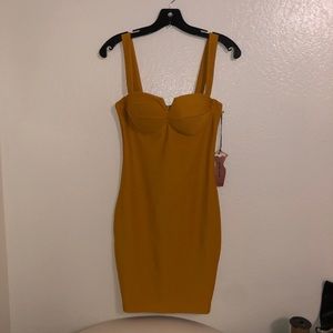 Bodycon Yellow Dress